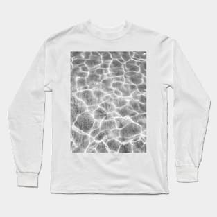 Crystal clear water, ocean bottom photography Long Sleeve T-Shirt